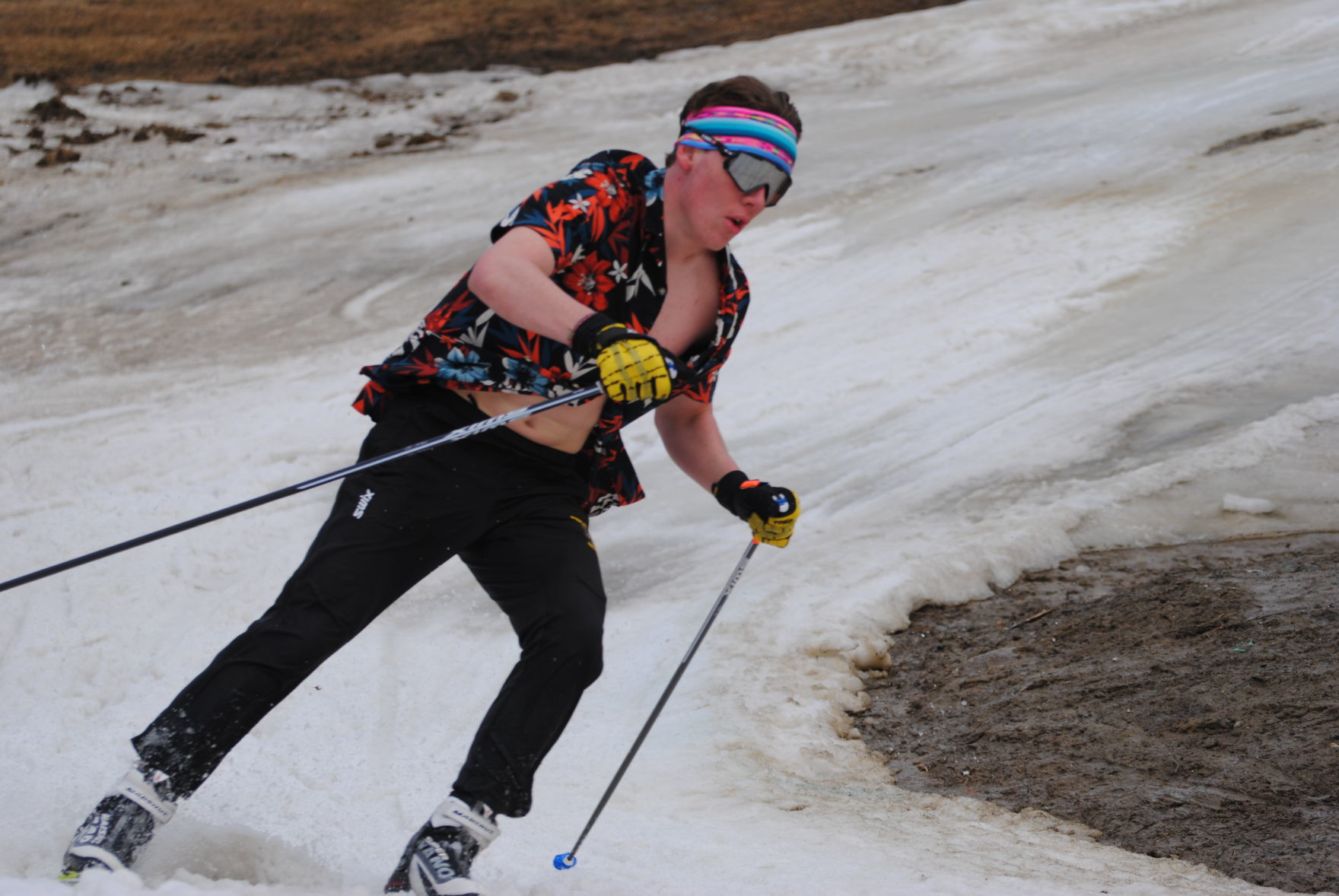 Skiing in style